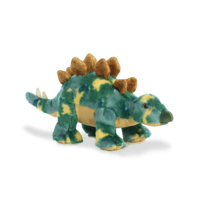  peluche dinosaure stegosaure vert 25 cm 